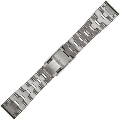 Titanium bracelet Garmin 26mm (for Garmin Fenix 8/7X/6X (51mm), Tactix, etc.), grey, QuickFit, 010-12864-08