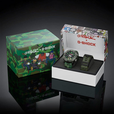 Casio G-Shock Original GA-2000GZ-3AER Carbon Core Guard G-Shock x Gorillaz Camo Limited Edition (+ spare strap)