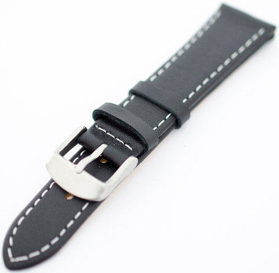 Leather strap Mavex W-00-A, black
