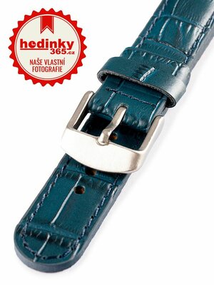 Unisex leather blue strap for watches W-080-F