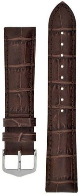 Brown leather strap Hirsch Duke L 01028010-2 (Calfskin)