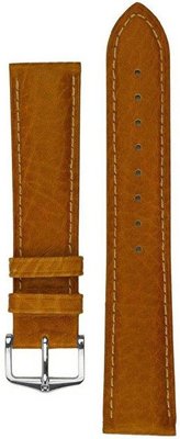 Leather strap Hirsch Camelgrain Pro Skin L 01009010-2, brown, calfskin, length L, Quick Release
