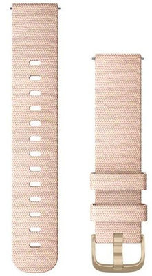Nylon strap Garmin 20mm (for Venu, Venu Sq, Venu 2 plus etc.), pink, Quick Release, 010-12924-12