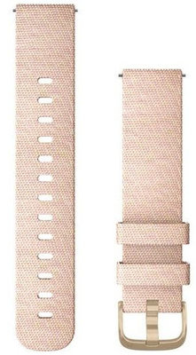 Strap Garmin Quick Release 20mm, nylon, pink, golden clasp (Venu, Venu Sq, Venu 2 plus aj.)