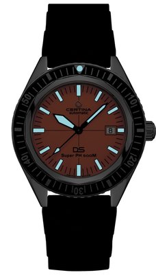Certina DS Super PH500M Automatic Powermatic 80 Nivachron Diver's C037.407.17.280.10 VDST Special Edition (+ strap extension)