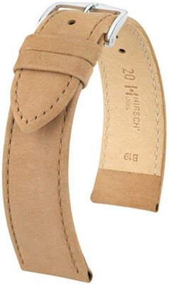 Beige leather strap Hirsch Osiris L 03433090-2 (Calfskin)