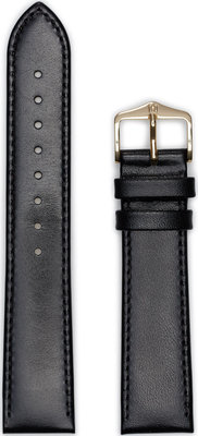 Black leather strap Hirsch Osiris L 03475050-1 (Calfskin)