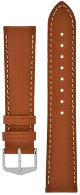 Brown leather strap Hirsch Kent L 01002070-2 (Calfskin)