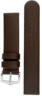 Dark brown leather strap Hirsch Scandic L 17872010-2 (Calfskin)