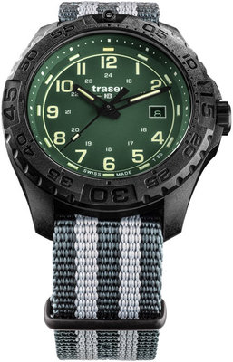 Traser P96 Outdoor Pioneer Evolution Green with textile NATO strap