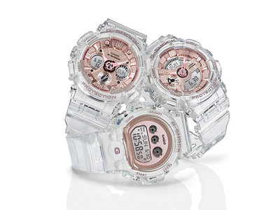 Casio G-Shock Original GMA-S110SR-7AER With Series Transparent x Pink Gold Collection