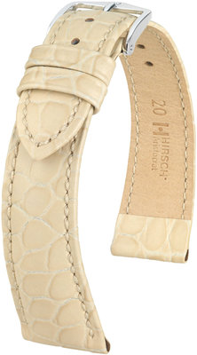 Beige leather strap Hirsch Aristocrat L 03828090-2 (Calfskin)
