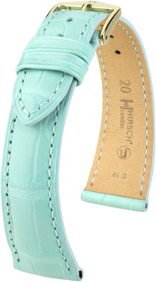 Blue leather strap Hirsch London L 04307081-1 (Alligator leather) Hirsch selection