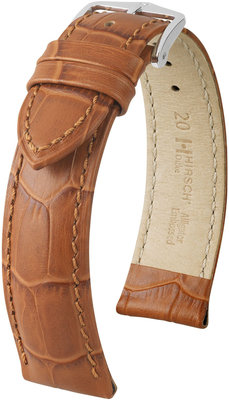 Light brown leather strap Hirsch Duke L 01028075-2 (Calfskin)