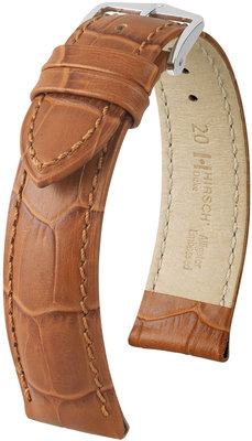 Light brown leather strap Hirsch Duke M 01028175-1 (Calfskin)
