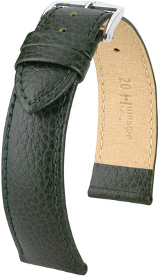 Green leather strap Hirsch Kansas L 01502040-2 (Calfskin)