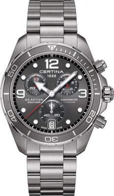 Certina DS Action Chronograph Quartz COSC Chronometer Titanium C032.434.44.087.00
