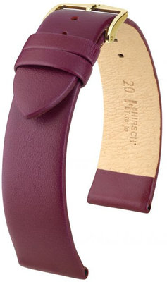 Purple leather strap Hirsch Toronto M 03702186-1 (Calfskin)