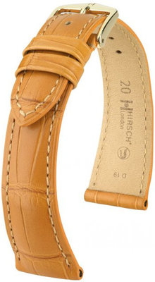 Light brown leather strap Hirsch London L 04207075-1 (Alligator leather) Hirsch Selection