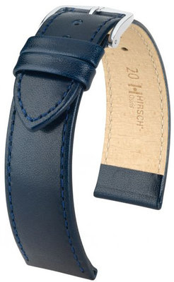 Dark blue leather strap Hirsch Osiris L 03475080-2 (Calfskin)