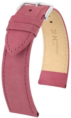 Burgundy leather strap Hirsch Osiris 03433160 (Calfskin)
