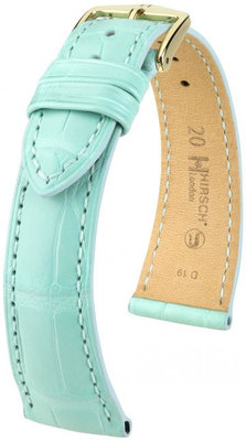 Green leather strap Hirsch London L 04207081-1 (Alligator leather) Hirsch Selection