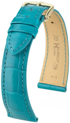 Green leather strap Hirsch London L 04207083-1 (Alligator leather) Hirsch Selection