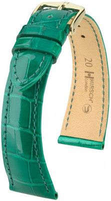 Green leather strap Hirsch London M 04207140-1 (Alligator leather) Hirsch Selection
