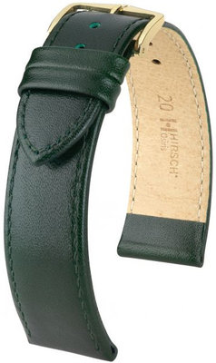 Green leather strap Hirsch Osiris L 03475040-1 (Calfskin)