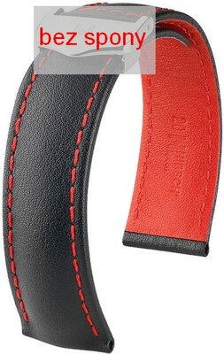 Black leather strap Hirsch Speed 07402452-2 (Calfskin)