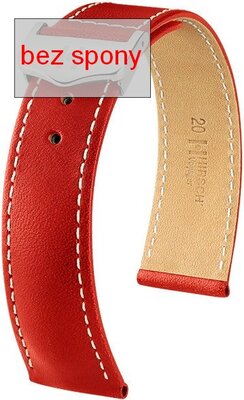 Red leather strap Hirsch Voyager 07175421-2 (Calfskin) Hirsch Selection