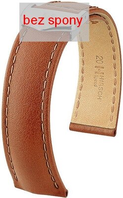 Brown leather strap Hirsch Speed 07402470-2 (Calfskin) Hirsch Selection