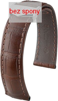 Brown leather strap Hirsch Speed 07407419-2 (Alligator leather)