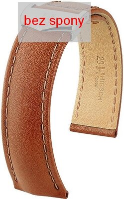Brown leather strap Hirsch Speed 07502470-2 (Calfskin) Hirsch Selection