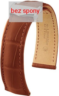Brown leather strap Hirsch Speed 07507479-2 (Alligator leather) Hirsch Selection