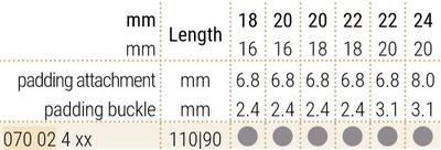 Leather strap Hirsch Navigator 07002410-2, brown, calfskin, length L