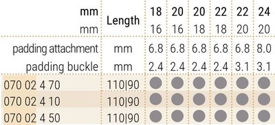 Leather strap Hirsch Navigator 07002450-2, black, calfskin, length L