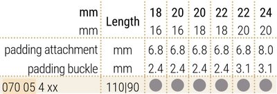 Leather strap Hirsch Navigator 07005450-0, black, shark skin, length L, Quick Release