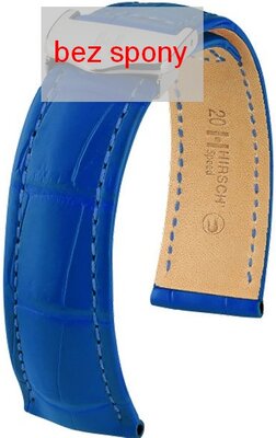 Blue leather strap Hirsch Speed 07407485-2 (Alligator leather) Hirsch Selection