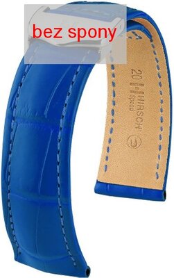 Blue leather strap Hirsch Speed 07507485-2 (Alligator leather) Hirsch Selection