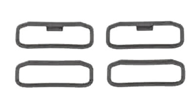 Silicone strap Garmin (pro QuickFit 22, Instinct, Instinct 2 aj.), black, 2ks