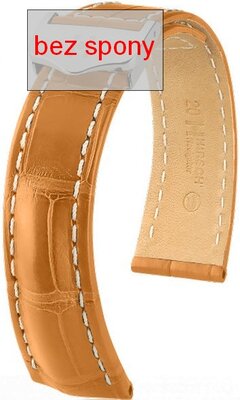 Light brown leather strap Hirsch Navigator 07007475-2 (Alligator leather)