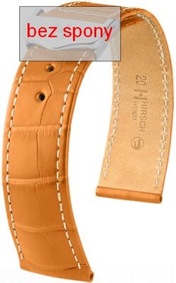 Light brown leather strap Hirsch Voyager 07107475-2 (Alligator leather) Hirsch Selection
