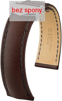 Dark brown leather strap Hirsch Speed 07502410-2 (Calfskin) Hirsch Selection