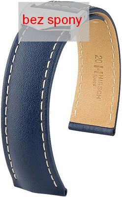 Dark blue leather strap Hirsch Speed 07402481-2 (Calfskin) Hirsch Selection