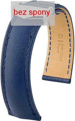 Dark blue leather strap Hirsch Speed 07502480-2 (Calfskin) Hirsch Selection