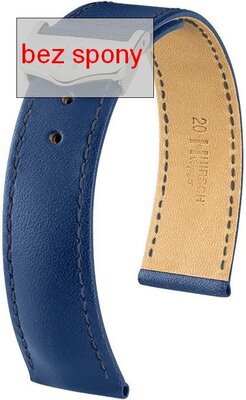 Dark blue leather strap Hirsch Voyager 07175480-2 (Calfskin) Hirsch Selection