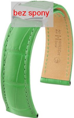 Green leather strap Hirsch Speed 07407442-2 (Alligator leather) Hirsch Selection