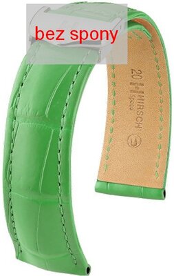Green leather strap Hirsch Speed 07507442-2 (Alligator leather) Hirsch Selection