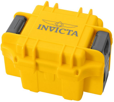 Invicta watch box with 1 slot yellow (DC1YEL)